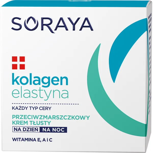 Soraya Kollagen + Elastin Anti-Falten fettige Gesichtscreme 50 ml für Tag und Nacht, glättet Falten und strafft reife Haut