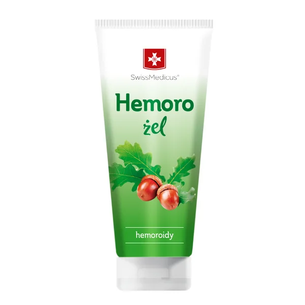 Swiss Medicus Hemoro Gel 200 ml mit Eichenrinden- und Rosskastanienextrakten zur Linderung von Hämorrhoidenbeschwerden und Beruhigung des Analbereichs