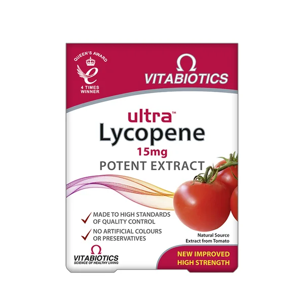Vitabiotics Ultra Lycopene 15 mg 30 Tabletten – Tomatenextrakt für Herzgesundheit und antioxidative Unterstützung