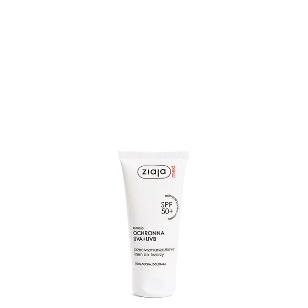 Ziaja Med Anti-Falten-Gesichtscreme SPF 50+ für trockene und reife Haut, 50 ml