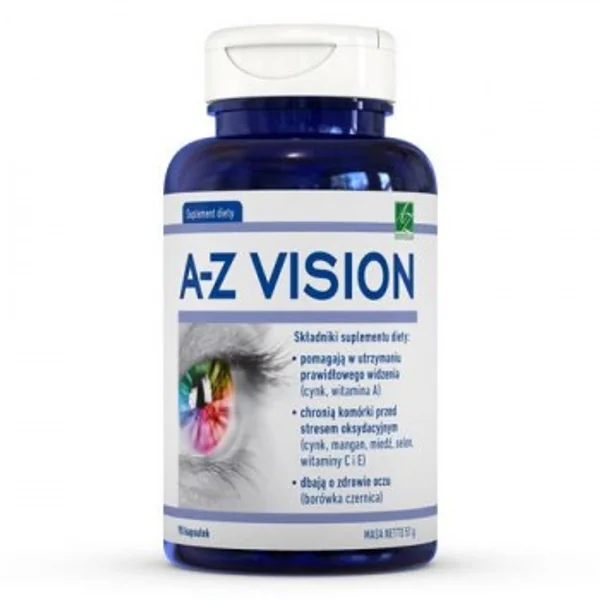 A-Z Vision Kapseln – Nahrungsergänzung mit Lutein, Zeaxanthin und Vitaminen für gesunde Augen und zentrale Sehkraft