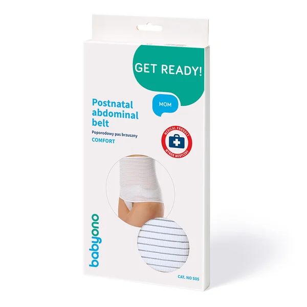 Babyono Comfort postpartaler Bauchgurt zur Unterstützung der Bauchmuskeln nach der Geburt