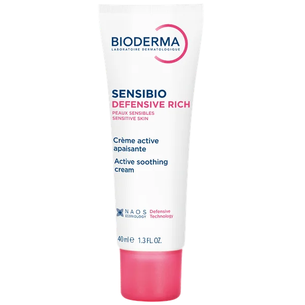 Bioderma Sensibio Defensive Rich 40 ml – beruhigende und nährende Gesichtscreme für empfindliche Haut