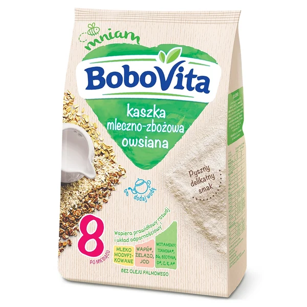 BoboVita Hafer-Milchbrei für Babys ab 8 Monaten – nährstoffreicher Getreidebrei