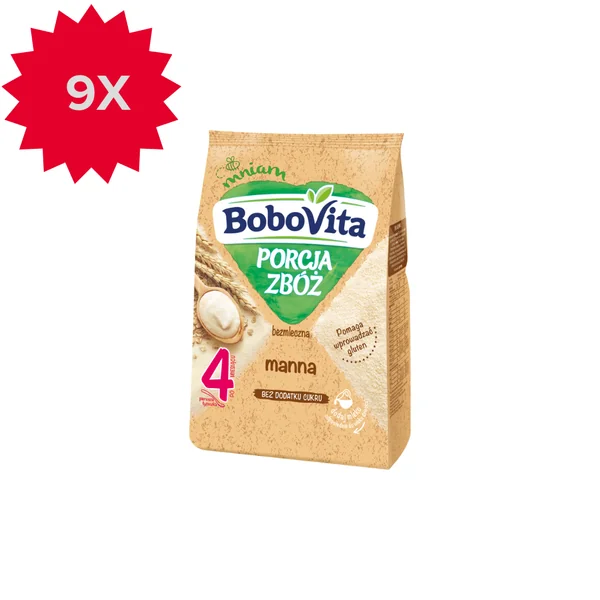 BoboVita Grießbrei ohne Milch für Babys ab 4 Monaten, 170 g, nährstoffreicher Getreidebrei