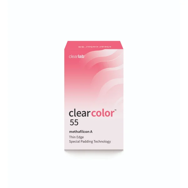 ClearColor 55 blau-gelbe farbige Monatslinsen für natürlichen Farbeffekt und hohen Tragekomfort