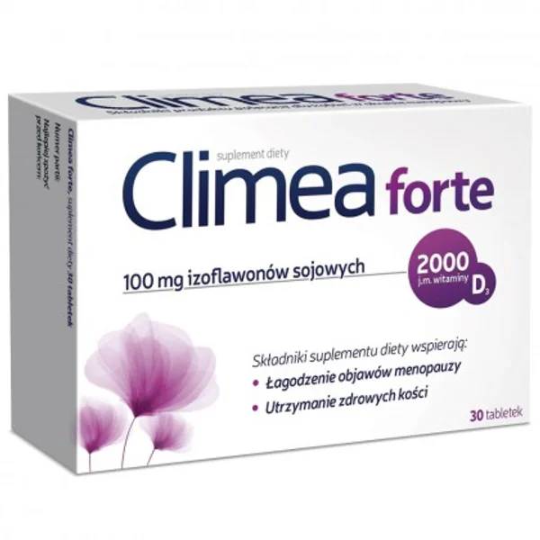 Climea Forte Tabletten für Frauen in den Wechseljahren – Soja-Isoflavone, Hopfen und Vitamin D3
