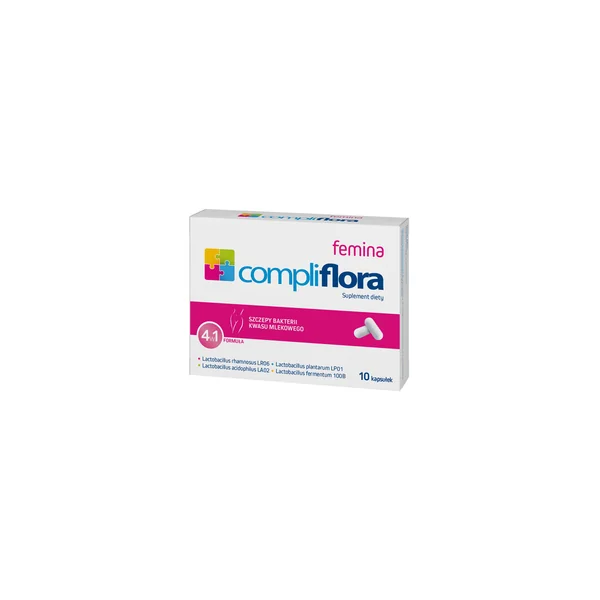 Compliflora Femina Probiotikum für Frauen – 10 Kapseln zur Unterstützung der Vaginalflora und Intimgesundheit