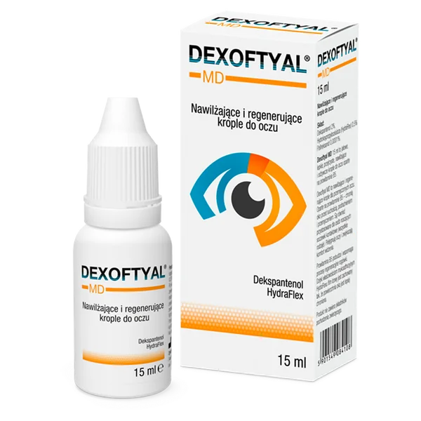 Dexoftyal MD Augentropfen 15 ml zur Befeuchtung, Beruhigung und Schutz der Augen bei trockenem Auge und Reizungen