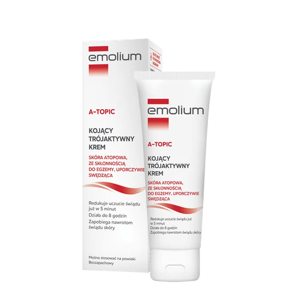 Emolium A-Topic Dreifachwirkende Creme 50 ml für atopische und empfindliche Haut