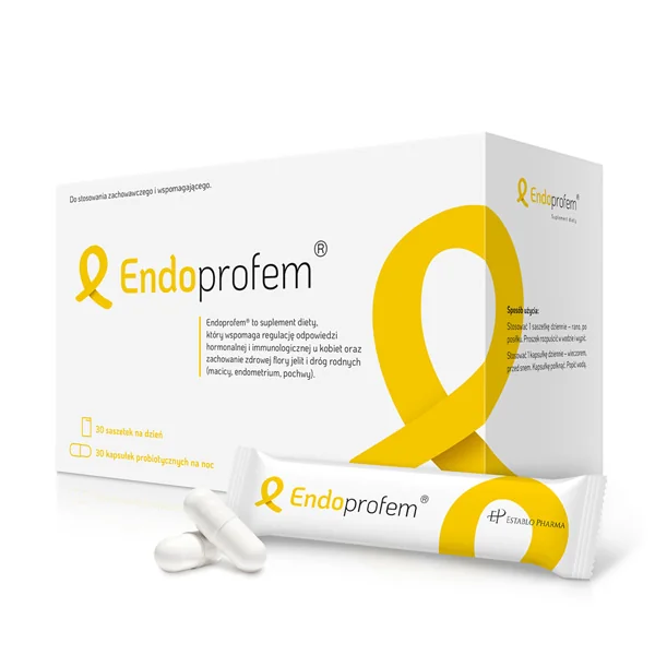 Endoprofem Nahrungsergänzung für Frauen – 30 Sachets und 30 Kapseln für hormonelles Gleichgewicht und gesunde Vaginalflora