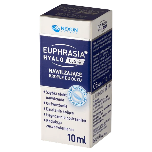 Euphrasia Hyalo 0,4% Augentropfen Flasche 10 ml – befeuchtend und beruhigend für trockene Augen