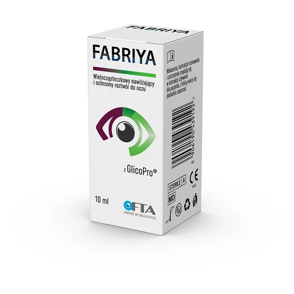 Fabriya Augentropfen 10 ml – feuchtigkeitsspendende und schützende Lösung für trockene und gereizte Augen
