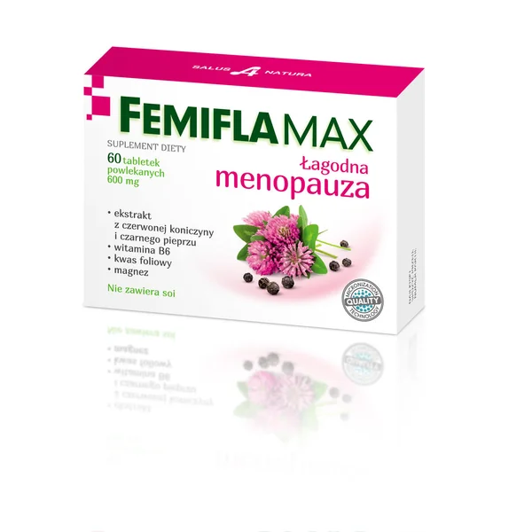 Femiflamax Tabletten – pflanzliches Nahrungsergänzungsmittel für Frauen in den Wechseljahren zur Linderung von Hitzewallungen und Müdigkeit