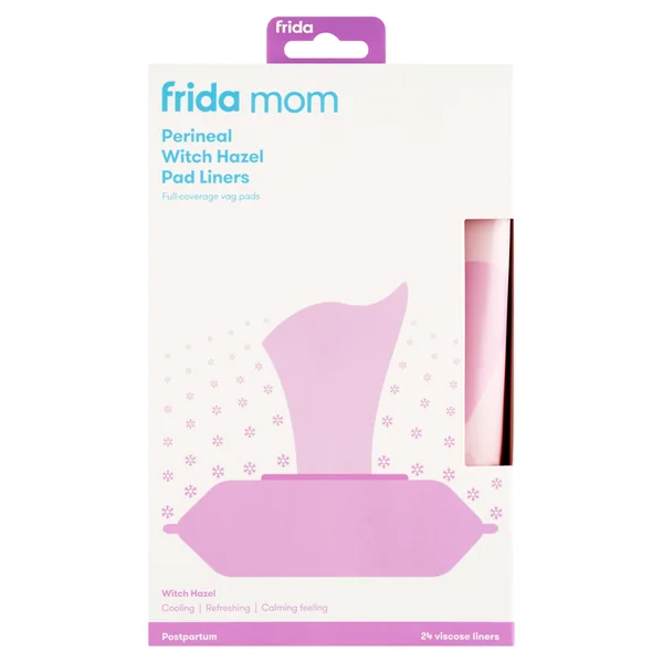 Frida Mom beruhigende Einlagen mit Hamamelis zur Schmerzlinderung und Förderung der Heilung im Intimbereich nach der Geburt, 24 Stück
