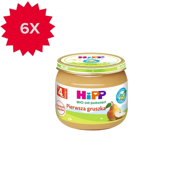 HiPP BIO Frucht-Dessert „Erste Birne“ für Babys ab 4 Monaten, natürlicher Geschmack und ballaststoffreich