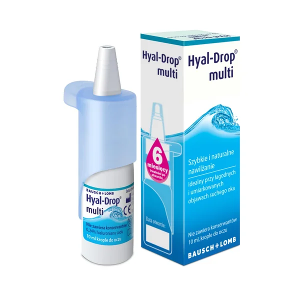 Hyal-Drop Multi Augentropfen 10 ml zur Befeuchtung und Erfrischung trockener und gereizter Augen