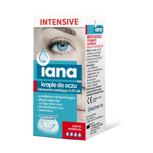 IANA Intensive Augentropfen 10 ml – intensiv feuchtigkeitsspendend und beruhigend für trockene, empfindliche Augen