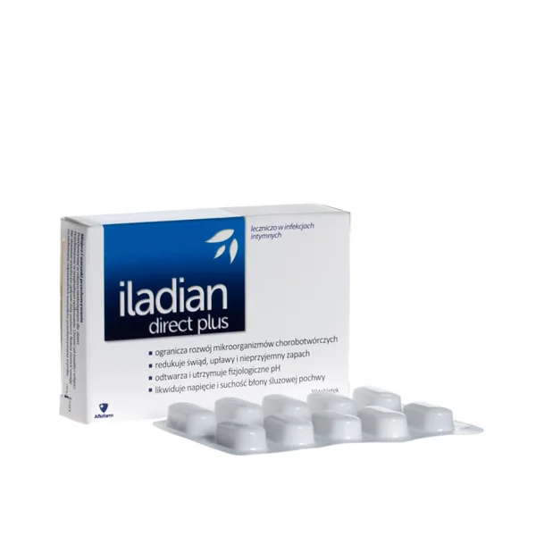 Iladian Direct Plus Vaginaltabletten 10 Stück – unterstützende Pflege für gesunde Vaginalflora und Schleimhautregeneration