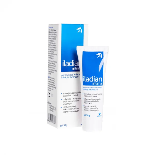 Iladian Intima Gel 30 g zur Linderung von Juckreiz, Brennen und unangenehmem Geruch bei Scheideninfektionen.