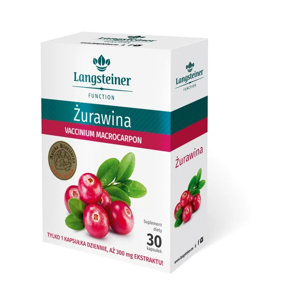 Langsteiner Cranberry Kapseln mit 170 mg Cranberry-Extrakt zur Unterstützung gesunder Blase und Harnwege