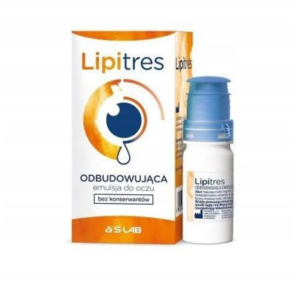 Lipitres regenerierende Augenemulsion 10 ml – feuchtigkeitsspendend, beruhigend und regenerierend für trockene, gereizte und müde Augen
