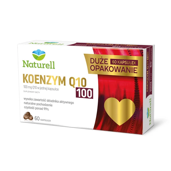 Naturell Coenzym Q10 100 mg – Nahrungsergänzung mit natürlichem Q10 für Energie und Herzgesundheit, 60 Kapseln