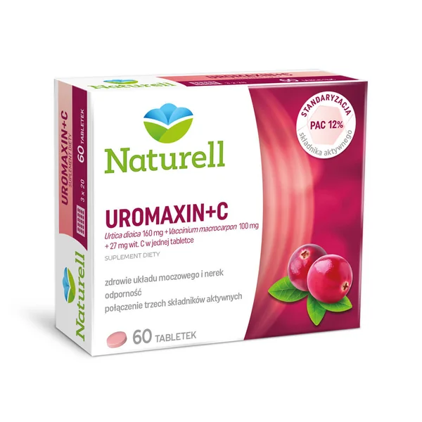 Naturell Uromaxin + C Tabletten mit Cranberry-, Brennnessel-Extrakt und Vitamin C zur Unterstützung gesunder Harnwege