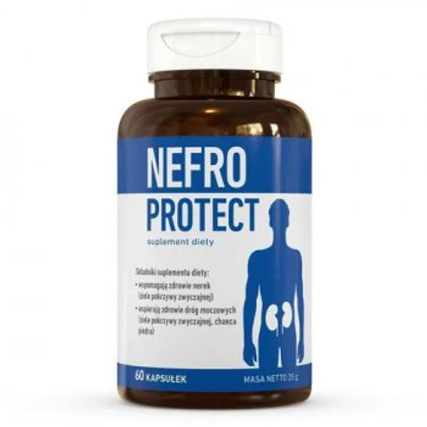 Nefro Protect 60 Kapseln – pflanzliches Nahrungsergänzungsmittel mit Chanca Piedra und Brennnessel zur Unterstützung der Nieren- und Harnwegsgesundheit