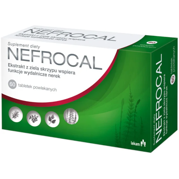 Nefrocal 60 Tabletten – Nahrungsergänzung mit Pflanzenextrakten, Magnesium und Vitamin B6 zur Unterstützung der Blasen- und Harnwegsgesundheit