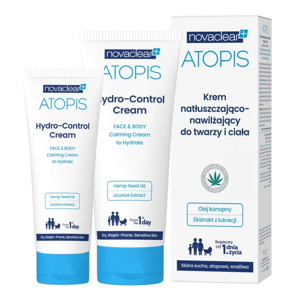Novaclear Atopis Hydro-Control Creme 100 ml für trockene und empfindliche Haut, feuchtigkeitsspendend und pflegend