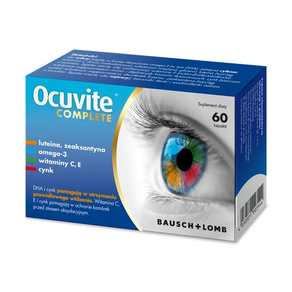 Ocuvite Complete 60 Kapseln – Nahrungsergänzung zur Unterstützung des Sehvermögens