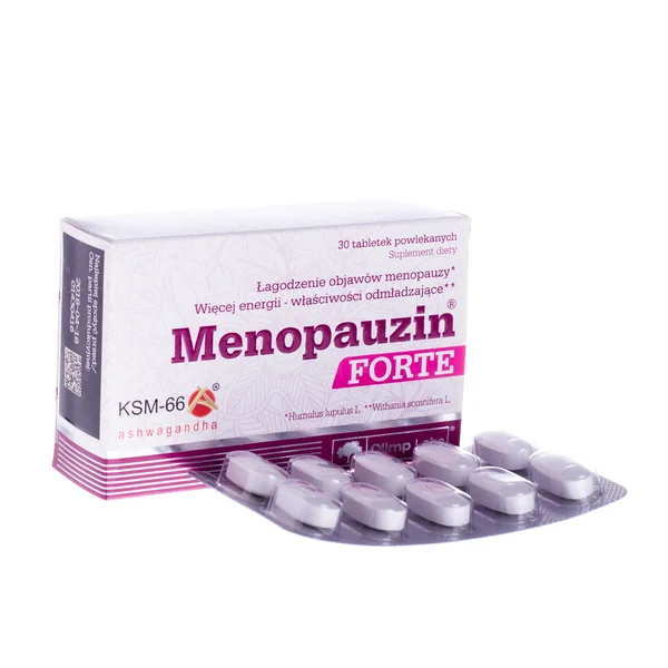 Olimp Menopauzin Forte – Nahrungsergänzung für Frauen, unterstützt in den Wechseljahren mit pflanzlichen Extrakten, Vitaminen und Mineralstoffen.