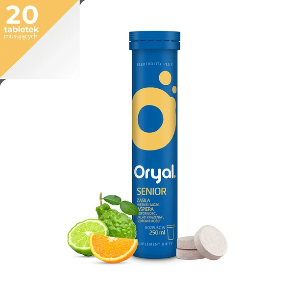 Oryal Senior 20 Brausetabletten – Elektrolyt- und Vitamin-Komplex für Senioren