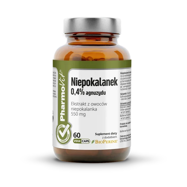 PharmoVit® Mönchspfeffer 0,4% Agnusid 60 Kapseln – Nahrungsergänzung für Frauen in PMS und Menopause