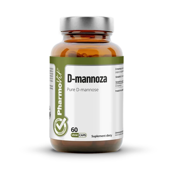 Pharmovit D-Mannose 60 Kapseln – Nahrungsergänzungsmittel mit D-Mannose zur Unterstützung der Blase und des Harnsystems