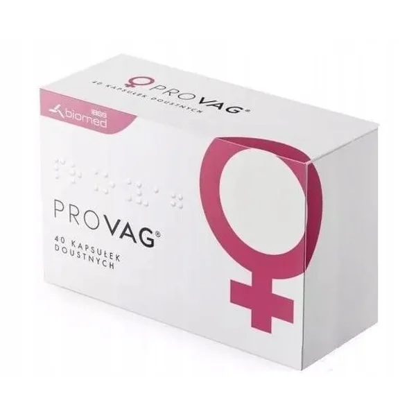 Provag Probiotikum für Frauen – 40 Kapseln zur Unterstützung der Vaginal- und Darmflora, gynäkologisches Nahrungsergänzungsmittel