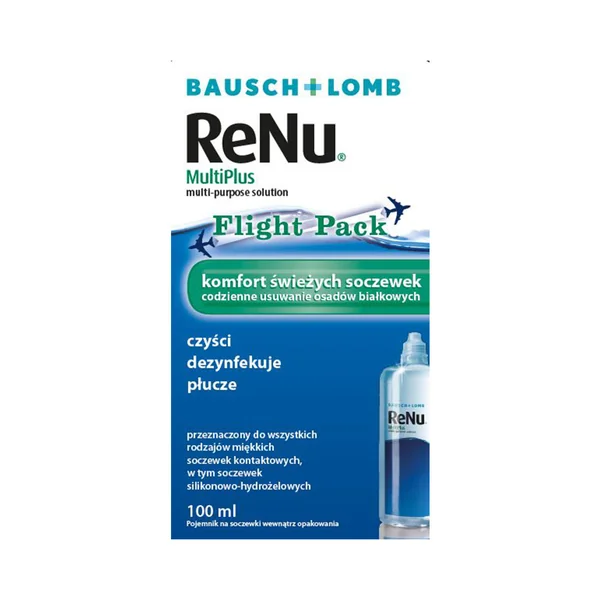 ReNu Multiplus 100 ml Kontaktlinsenlösung von Bausch Health – reinigt, desinfiziert und pflegt weiche Kontaktlinsen
