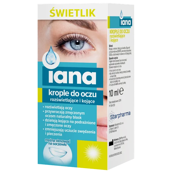 Starpharma Iana Augentropfen 10 ml – natürliche Tropfen zur Linderung gereizter und müder Augen