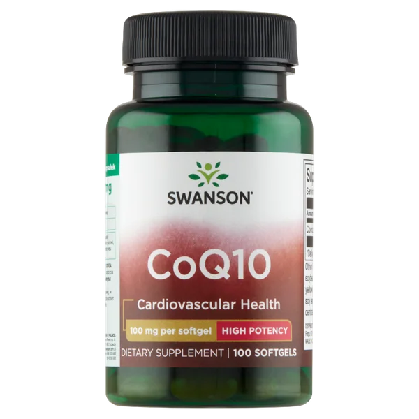 Swanson Coenzym Q10 100 mg 100 Kapseln – natürliches Antioxidans zur Unterstützung der Herzgesundheit und Energieproduktion