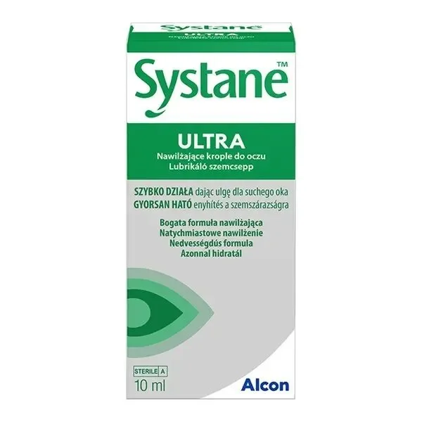 Systane Ultra befeuchtende Augentropfen 10 ml zur Linderung trockener und gereizter Augen