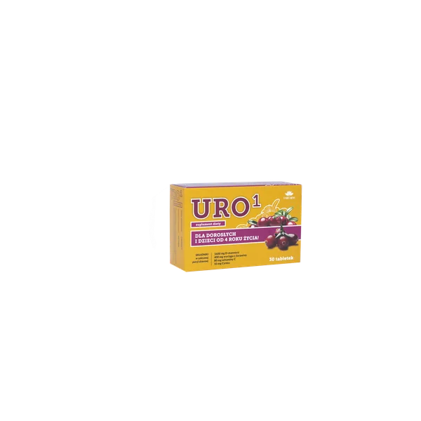 Uro 1 30 Tabletten – Nahrungsergänzung mit D-Mannose und Cranberry zur Unterstützung der Harnwege und Blasengesundheit