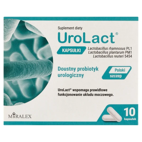 UroLact 10 Kapseln – Urologisches Probiotikum mit drei Lactobacillus-Stämmen für gesunde Harnwege