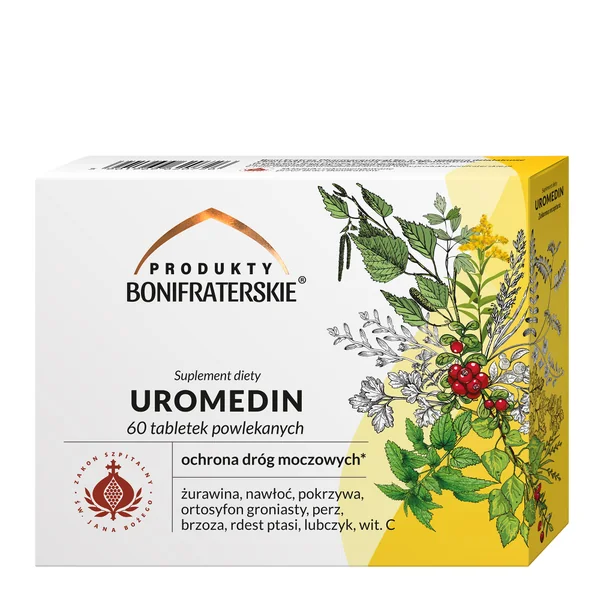 Uromedin 60 Filmtabletten – pflanzliches Nahrungsergänzungsmittel mit Orthosiphon, Vogelknöterich und Goldrute zur Unterstützung der Nieren- und Harnwegsgesundheit
