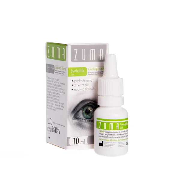 Zuma Eyebright Plus 10 ml Augentropfen mit Kamille, Augentrost, Kornblume und Zaubernuss zur Beruhigung und Erfrischung müder Augen