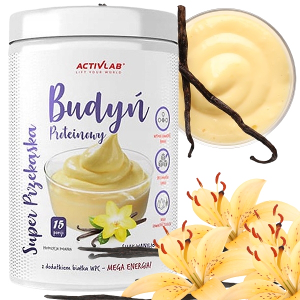 Activlab Super Proteinpudding Vanille 450 g – kalorienarmer, proteinreicher Vanillepudding für Fitness und gesunde Ernährung.