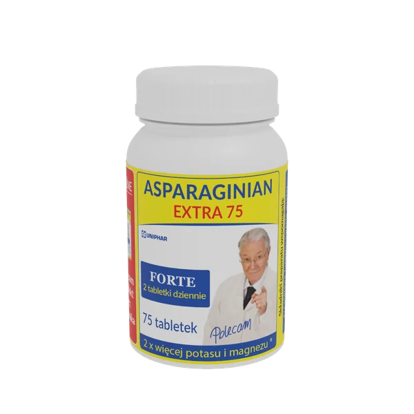 Asparaginian Extra 75 Tabletten mit Magnesium, Kalium, Zink und B-Vitaminen für Muskeln, Nerven und Herz