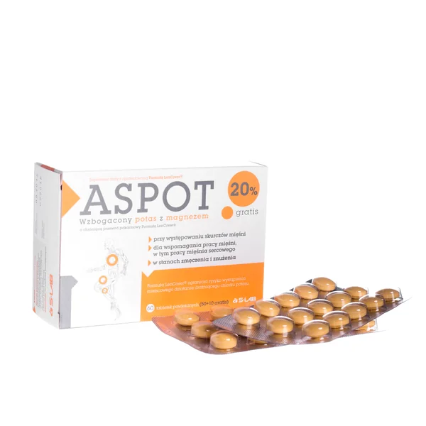 Aspot 60 Tabletten – Nahrungsergänzung mit Magnesium und Kalium zur Unterstützung der Muskelfunktion und Elektrolytbalance