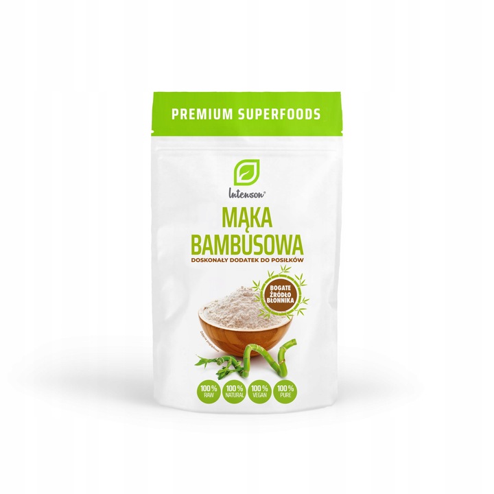 Intenson Bambusmehl 300g – glutenfreies Mehl, ballaststoffreich, ideal für gesundes Backen und Low-Carb-Rezepte
