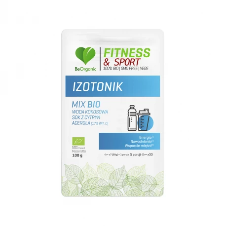 BIO Isotonisches Getränk Fitness & Sport mit Kokoswasser, Zitronen-Acerola-Pulver, reich an Elektrolyten, Vitamin C, Kalium und Magnesium
